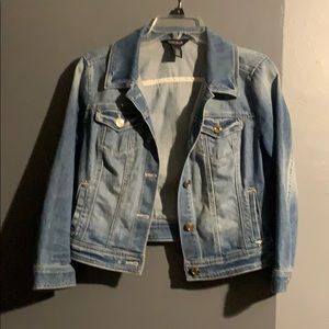 Cropped jean jacket
